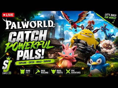 🔴 LIVE | Hunting Rare Pals & Building the Ultimate Base! 💚⚡ #simplyjod #palworld