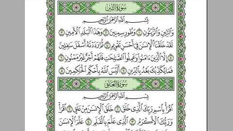 سورة التين بصوت الشيخ عبد الرحمن السديس