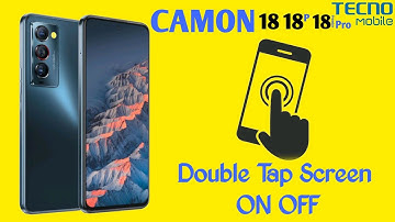 Tecno Camon 18 Double Tap Tap Screen ON OFF | Tecno Camon 18 Premier Double Tap Screen ON OFF