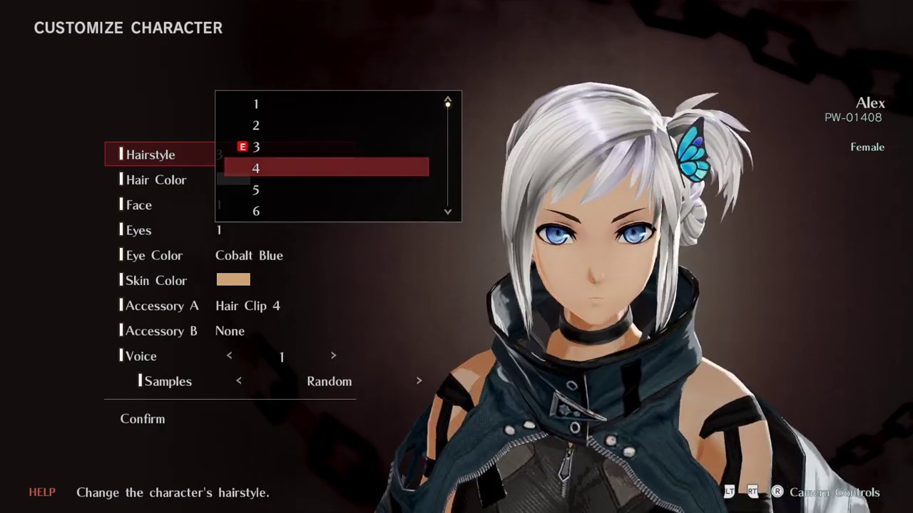 God Eater 3 Character Creation PC Max Settings