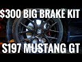 Mustang BUDGET ($300) BIG BRAKE KIT  |  S197  |  Install & Review