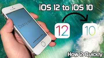 How 2 Quickly: Downgrade an iPhone 5s to iOS 10.3.3