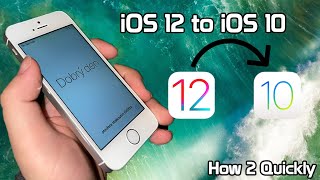How 2 Quickly: Downgrade an iPhone 5s to iOS 10.3.3