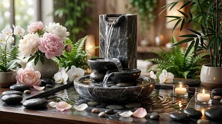 Soft Piano & Water Fountain Sounds 🌿 Relaxing Spa Ambience for Sleep & Meditation screenshot 3