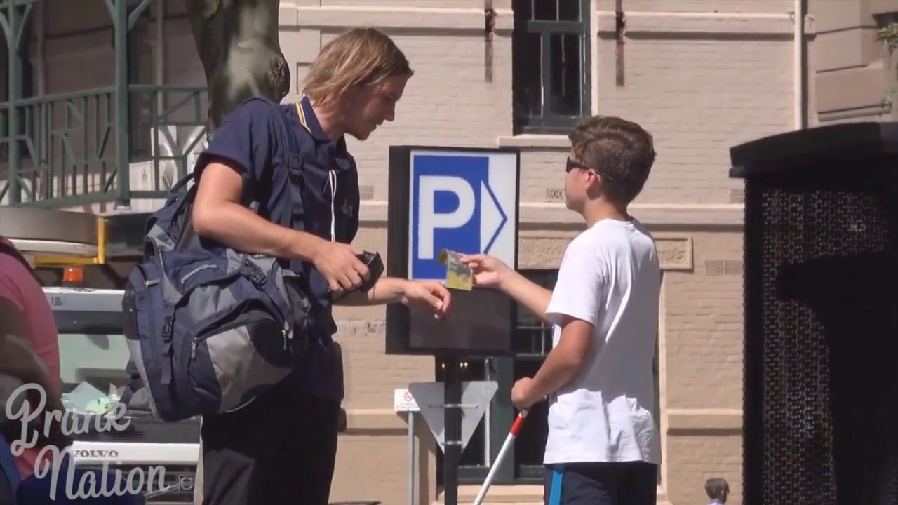 Would you steal from a blind man social Experiment