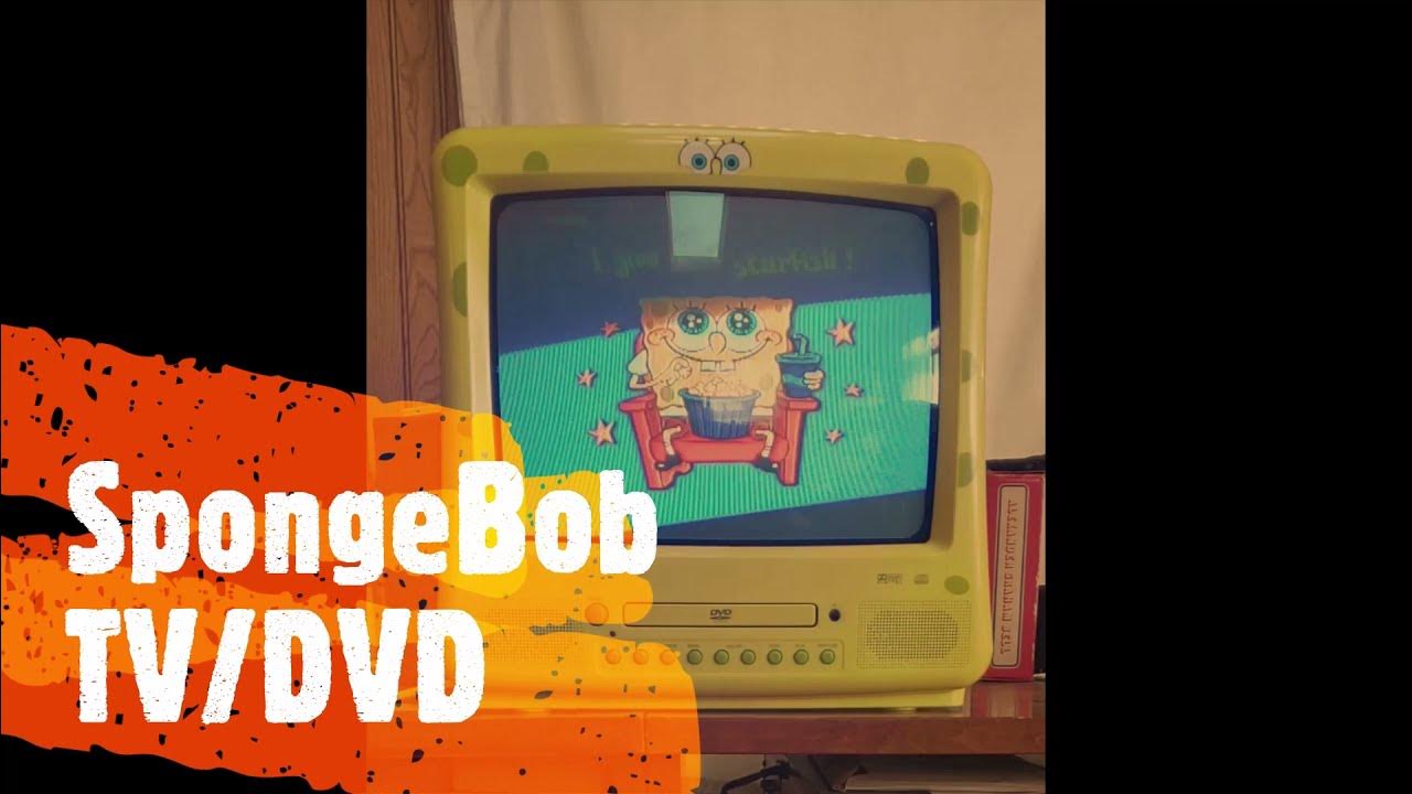 SPONGEBOB 🔥 SQUAREPANTS 13” Retro Gaming CRT TV / DVD Player with