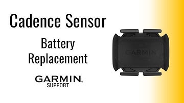 Cadence Sensor | Battery Replacement | Garmin Support