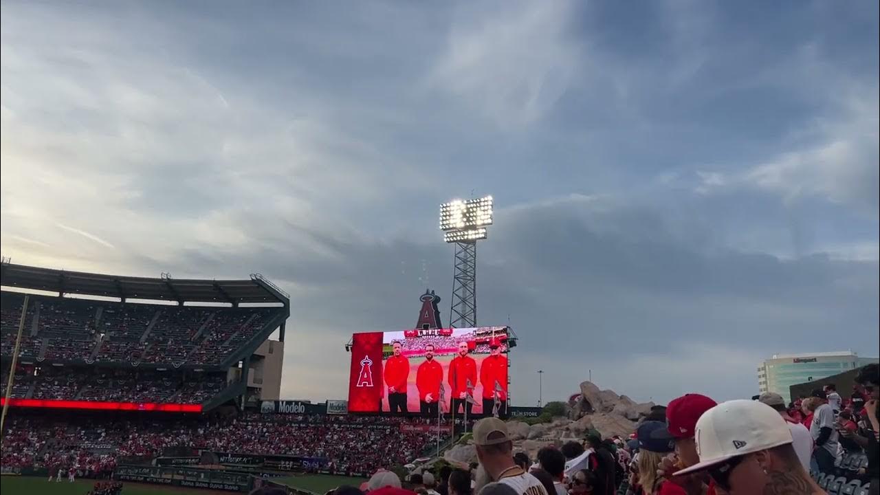 Angels home opener 2023 team introductions plus flyover YouTube