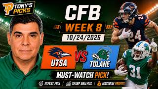 UTSA vs Tulane Pick 10/24/26 College Football Week 8 Pick Prediction