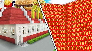 MINECRAFT MCDONALDS LUCKY BLOCK WALLS - Modded Minecraft Minigame | JeromeASF