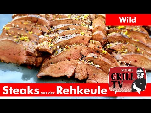 Rehkeule grillen ganz einfach --- Rummel Grill TV #rummelgrilltv UT:  Deu