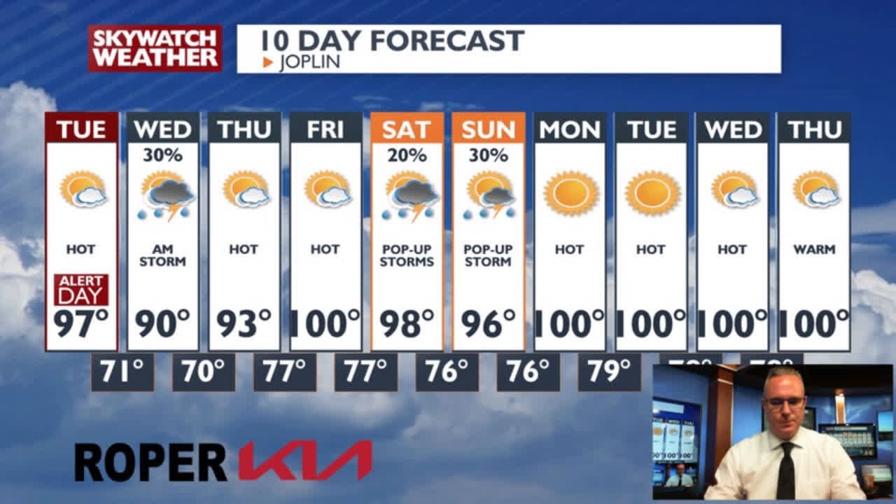 The extreme heat continues for Tuesday, but some relief in site. - YouTube