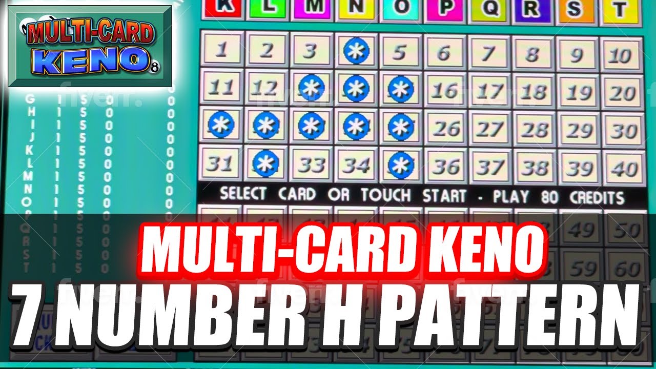 MultiCard Keno & Numbers H Pattern YouTube