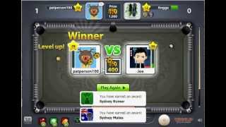 8 ball pool multiplayer level up, and glitch