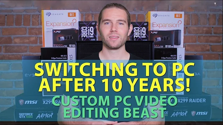 Custom 4K Video Editing PC - Switching to PC after 10 years