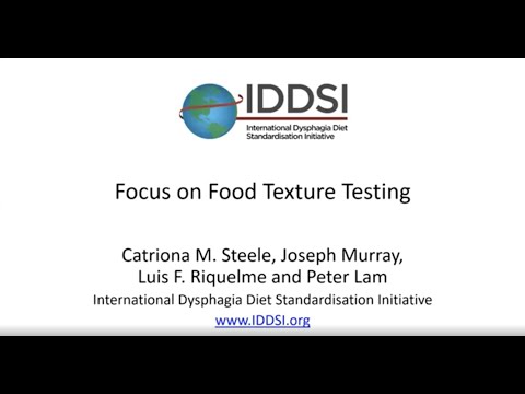 IDDSI Focus on Food Texture for Clinicians