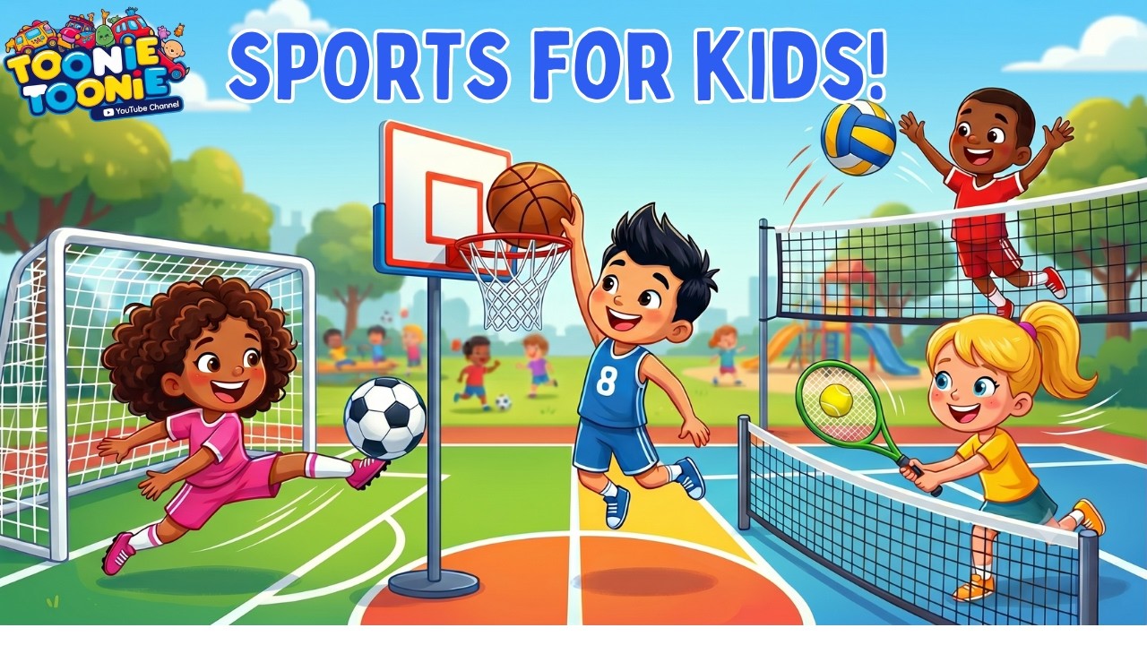 Sports Names for Kids | Learn Sports Vocabulary in English