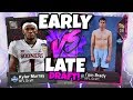PICKED EARLY vs PICKED LATE DRAFT!! Madden Draft Challenge
