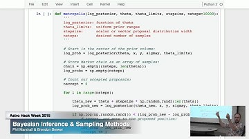 Astro Hack Week 2015, Day 5: Bayesian Inference II and Sampling Methods (Part 1)