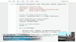 Astro Hack Week 2015, Day 5: Bayesian Inference II and Sampling Methods (Part 1)