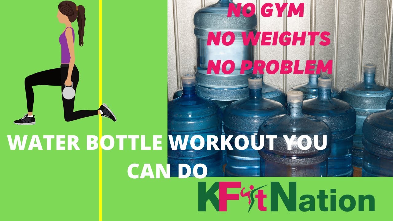 Water Container Exercise EXERCISE MOVES AT HOME WITH A WATER BOTTLE - YouTube