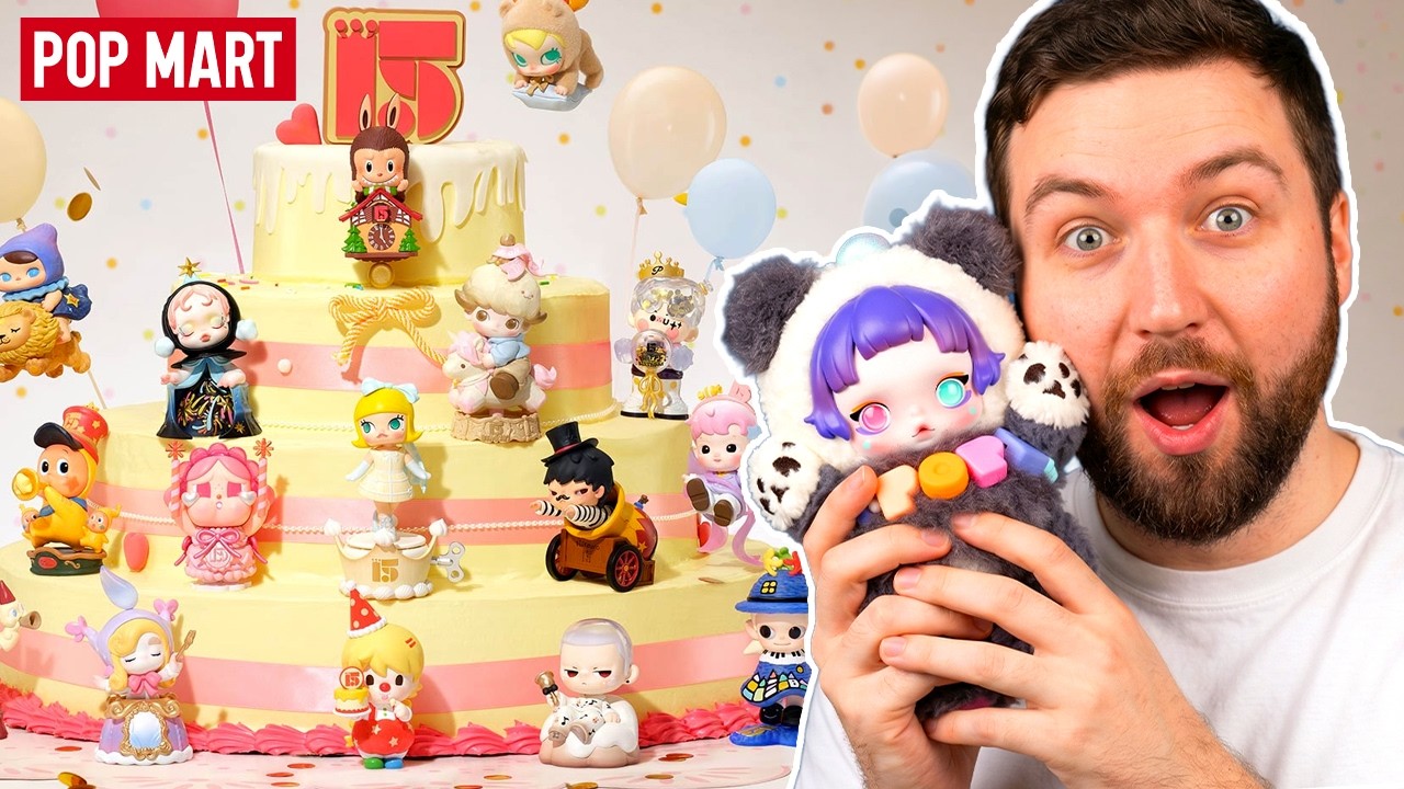 🎉 POP MART 15th Anniversary FULL SET Unboxing | Celebrating the