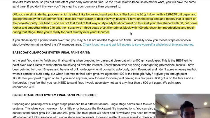 Auto Body Sandpaper Grits You Should Be Using for Your Projects