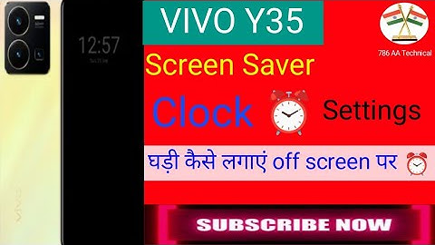 VIVO Y35 Screen Saver Settings ⏰ कैसे लगाएं || How To Screen Saver Settings On VIVO Y35 🤔🤨