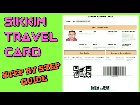 Get Sikkim Travel Card online step by step easy guide || Sikkim Travel Pass COVID unlock 1.0