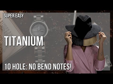 SUPER EASY: How to play Titanium  by David Guetta ft Sia on Diatonic Harmonica 10 Holes (Tutorial)