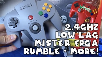 The BEST Wireless N64 Controller! Play on original Nintendo 64 console, Switch, Mister FPGA, Saffun