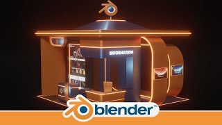 Making a Blender Exhibition Stand in Blender 2.81 screenshot 5