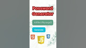 🚀 Build a Random Password Generator😞 🔑 #javascript #coding #trending #shorts #webdevelopment