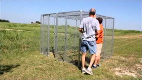 CDE Animal Cage Assembly: 6x8x8 2-Unit Bank with 6x8x3 Safe Zone