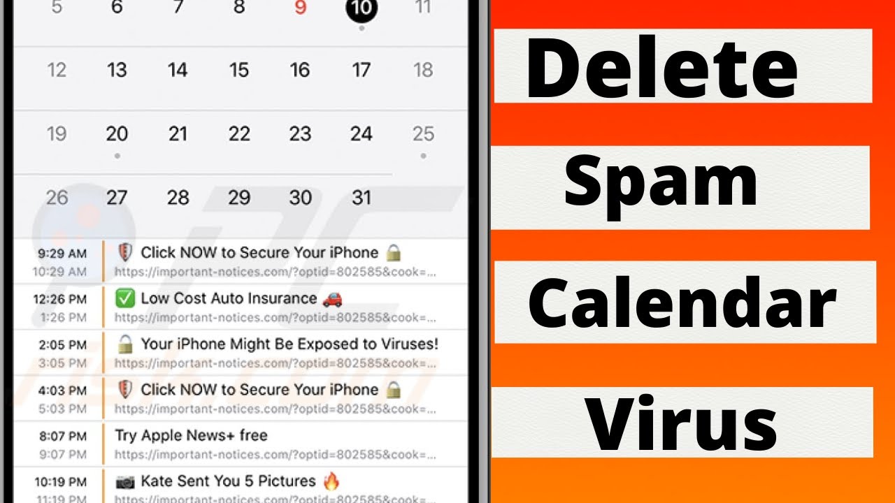 How to remove spam calendar events iPhone How to remove calendar Spam