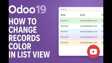 Odoo 19 Tutorial: How to Change Records Color in List View || Part 33