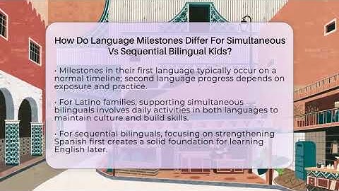 How Do Language Milestones Differ For Simultaneous Vs Sequential Bilingual Kids?