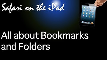 Safari bookmarks and folders on the iPad