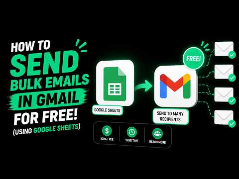 How to Send Bulk Emails in Gmail for FREE (Using Google Sheets)