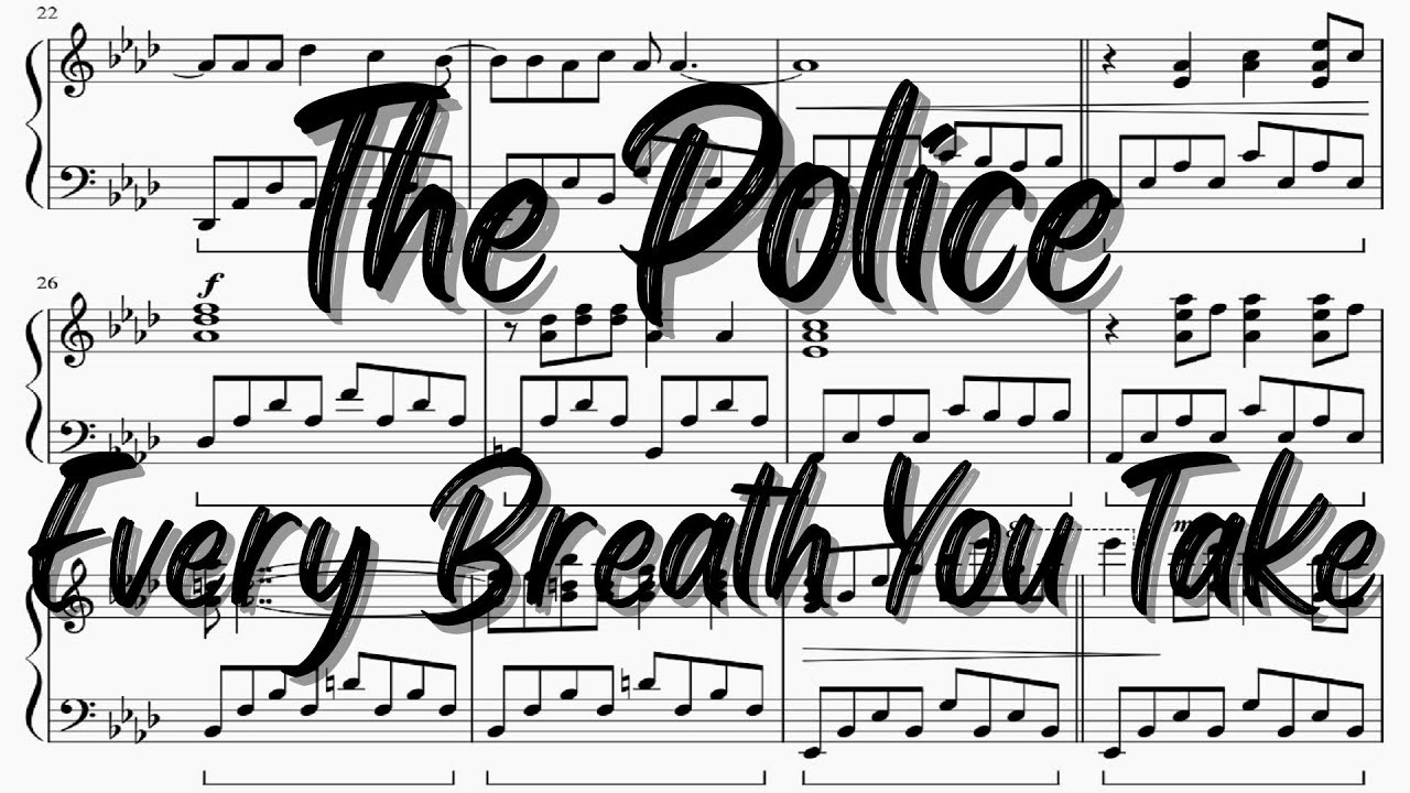 Every Breath You Take - The Police - Video Score