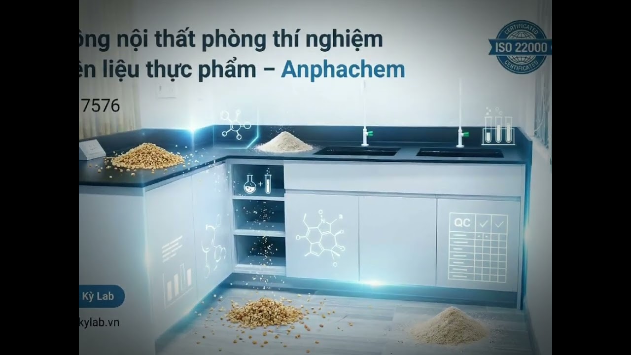 THIẾT KẾ & THI CÔNG PHÒNG R&D NGUYÊN LIỆU – PHỤ GIA THỰC PHẨM CÔNG TY TNHH ANPHACHEM