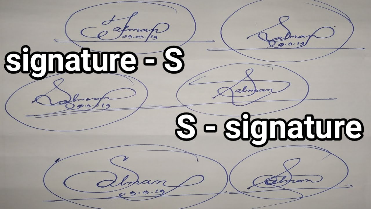 signature S S signature how to draw my signature Beautiful