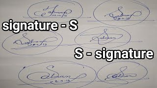 signature - S | S signature | how to draw my signature | Beautiful signature handwriting