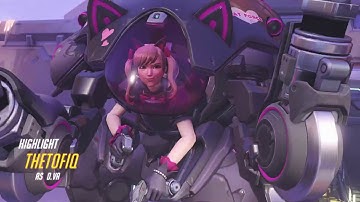 DVA Quad kill (and a turret :V) - Overwatch Play of the Game