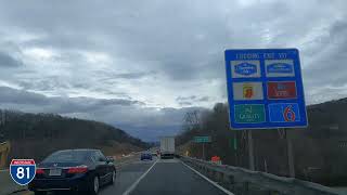 I-81 Virginia Driving Through Roanoke Construction