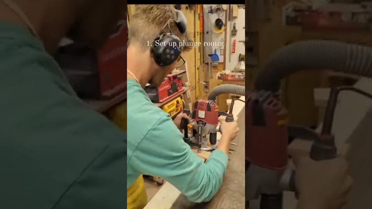 How to cut finger pull grooves in a door 👈