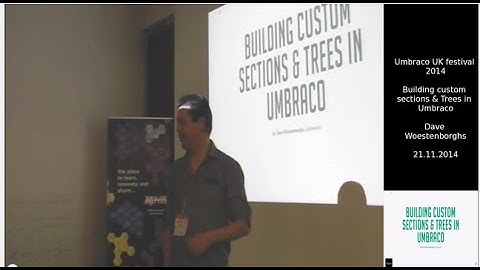 Umbraco UK Festival 2014 - Dave Woestenborghs - Building Custom Sections