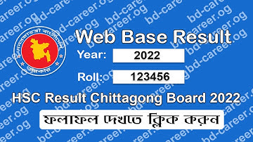 HSC Result Chittagong Board 2021 with marksheet 2022