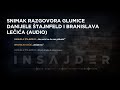 Objavljen snimak razgovora Danijele Štajnfeld i Branislava Lečića