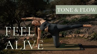 Pilates x Yoga |  Short Morning Class to feel alive | Tone & Flow screenshot 4